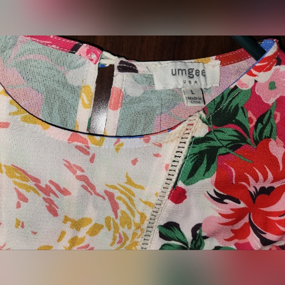 NWOT UMGEE  Floral Shift Dress Women's SZ LG - Picture 6 of 9